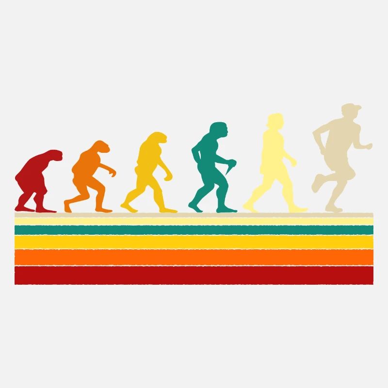 Jogger Jogging Marathon Runner Evolution Fun