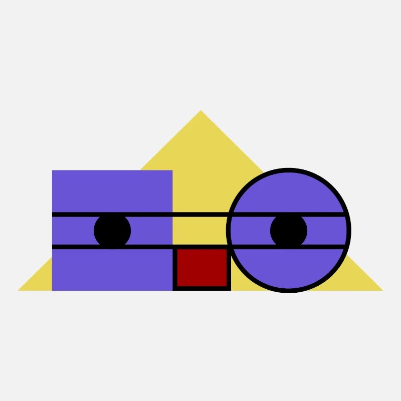 Roboface - le visage de robot nerdy amical