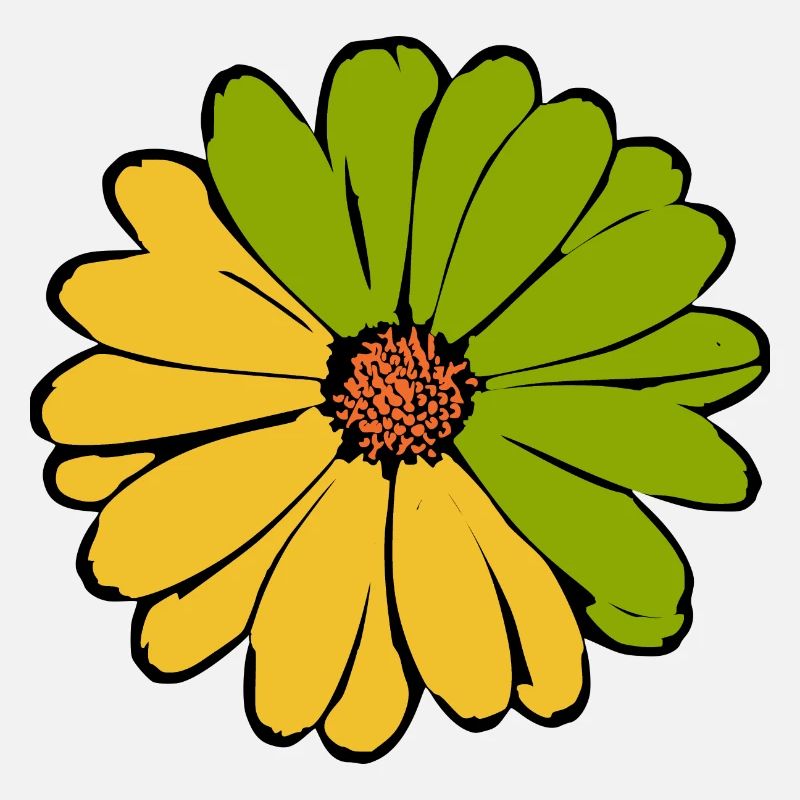 Fleur jaune vert jaune vert fleur