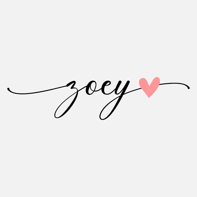Zoey Nom Prénom Calligraphie Script