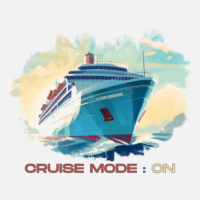 Cruise mode enabled. A stylish pattern for holidays.