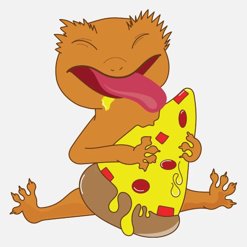 Citations sur un mignon gecko huppé mangeant une