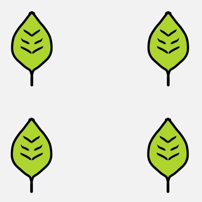 four leaves leaf green nature pattern