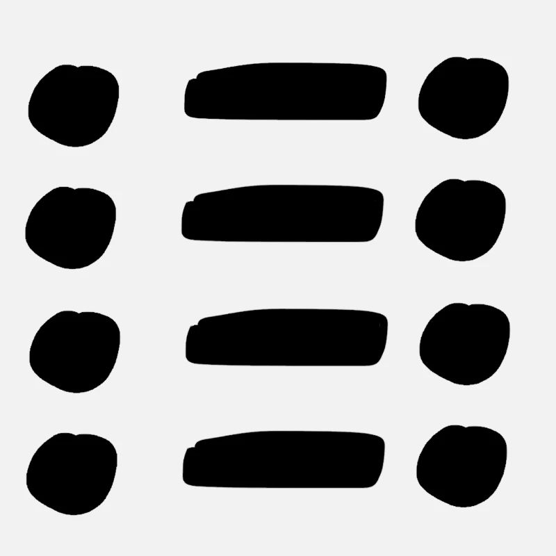 Ligne, points, point, forme, symbole