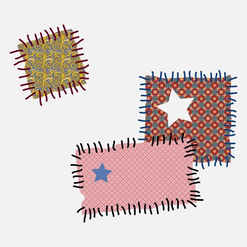 Patch repair patchwork star sewing needle