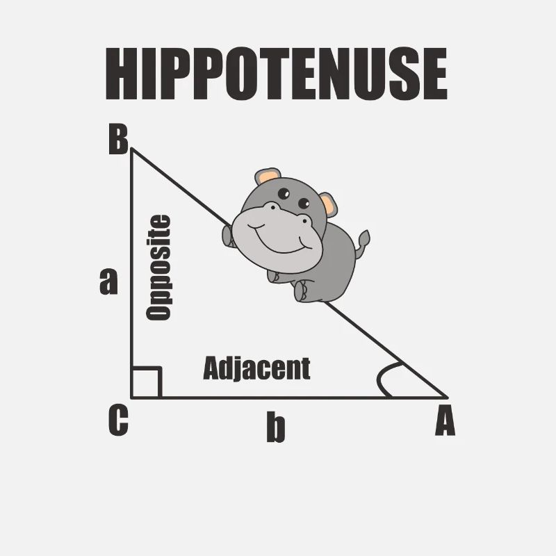 Nerd Geometry Hippotenuse Hypotenuse Math