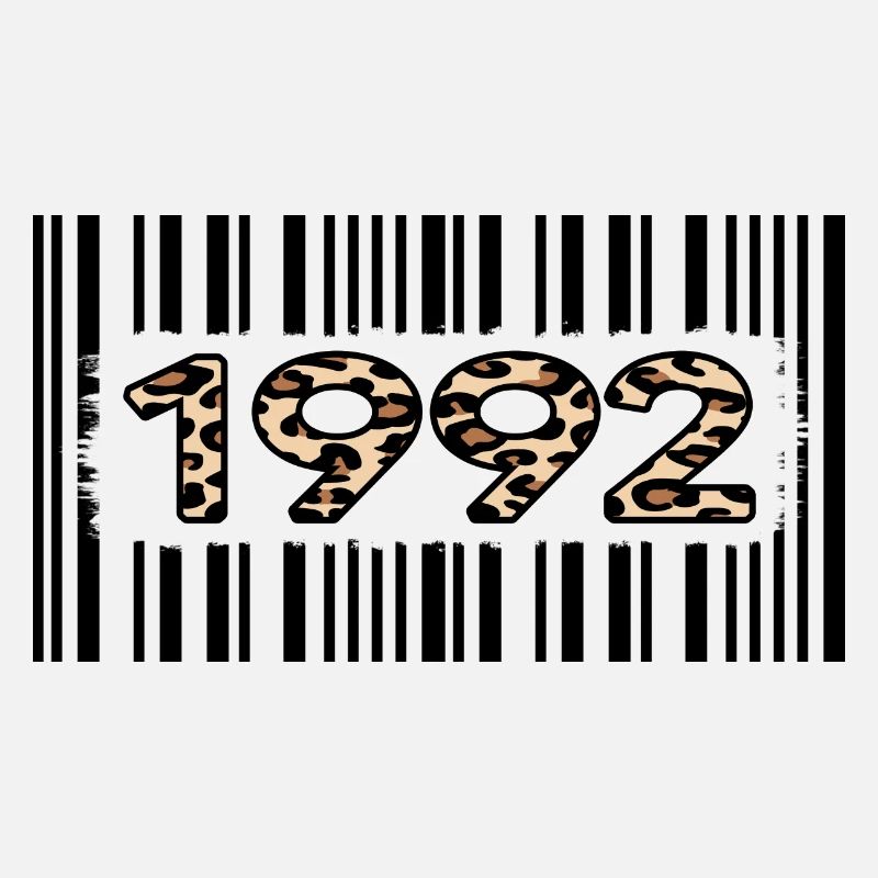 1992 anniversaire 30 ans code-barres léopard