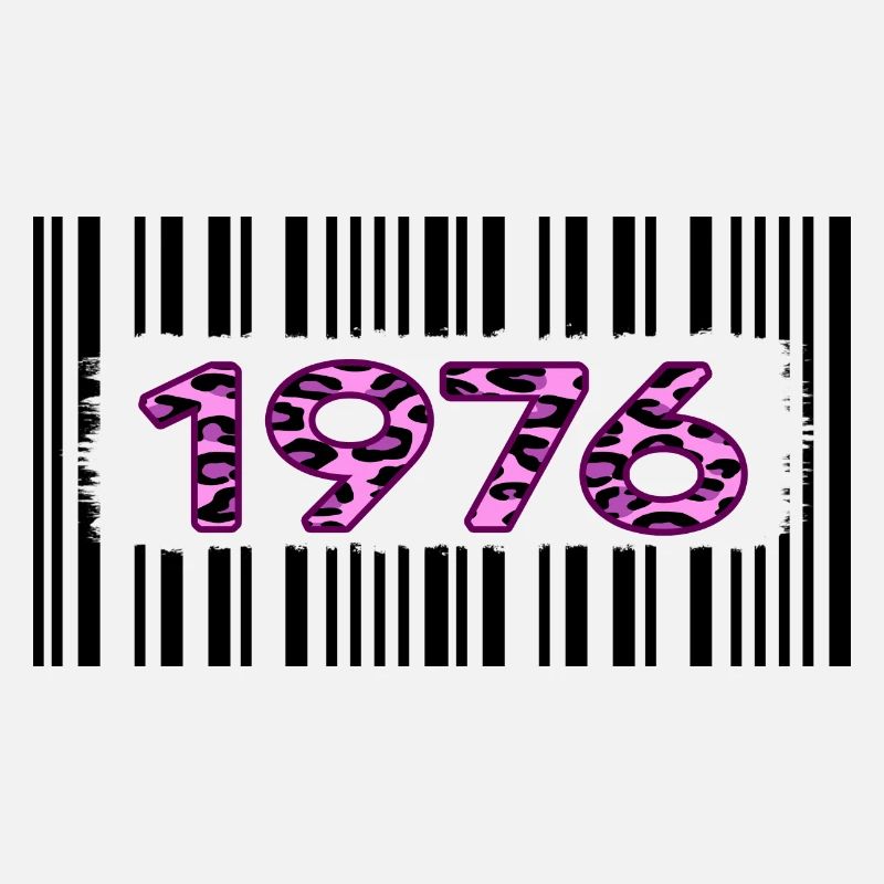 1976 Anniversaire unique rose léopard code-barres