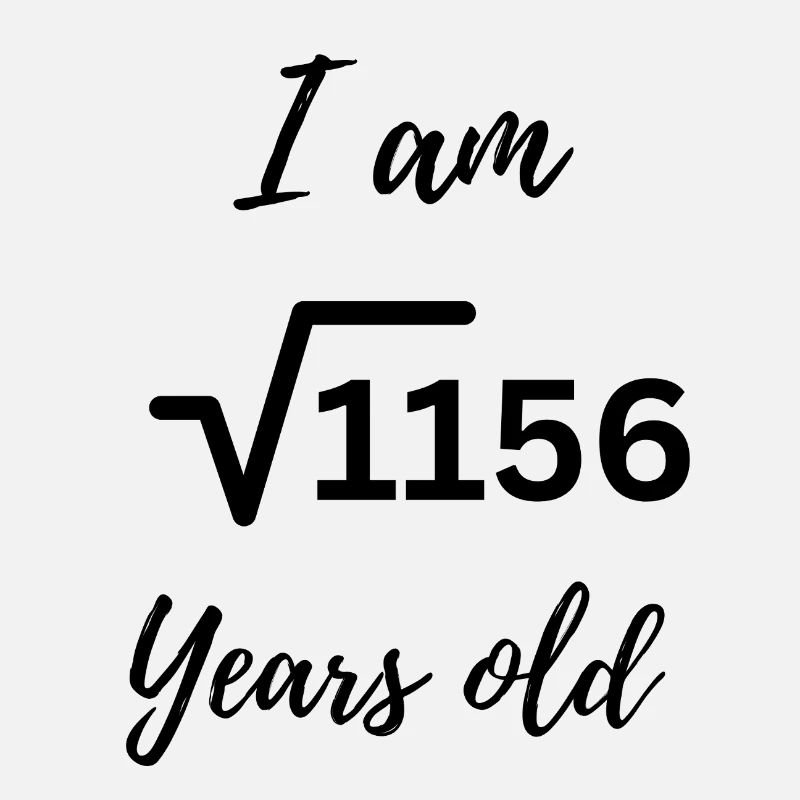 34 Years – Birthday Statement Number Design