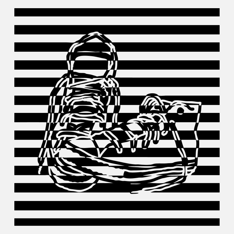 Sneaker gestreift