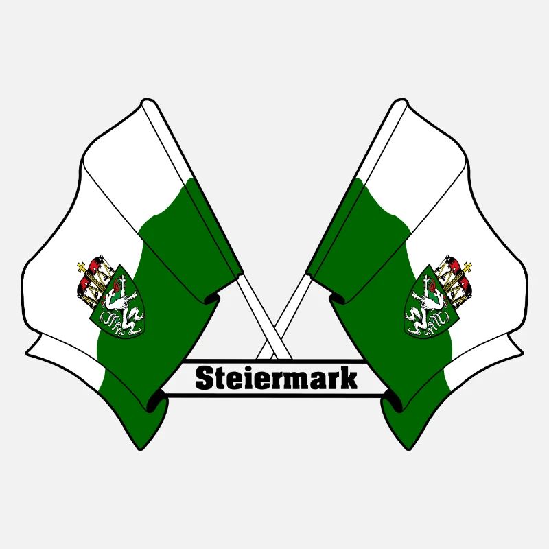 Drapeaux de Styrie avec texte