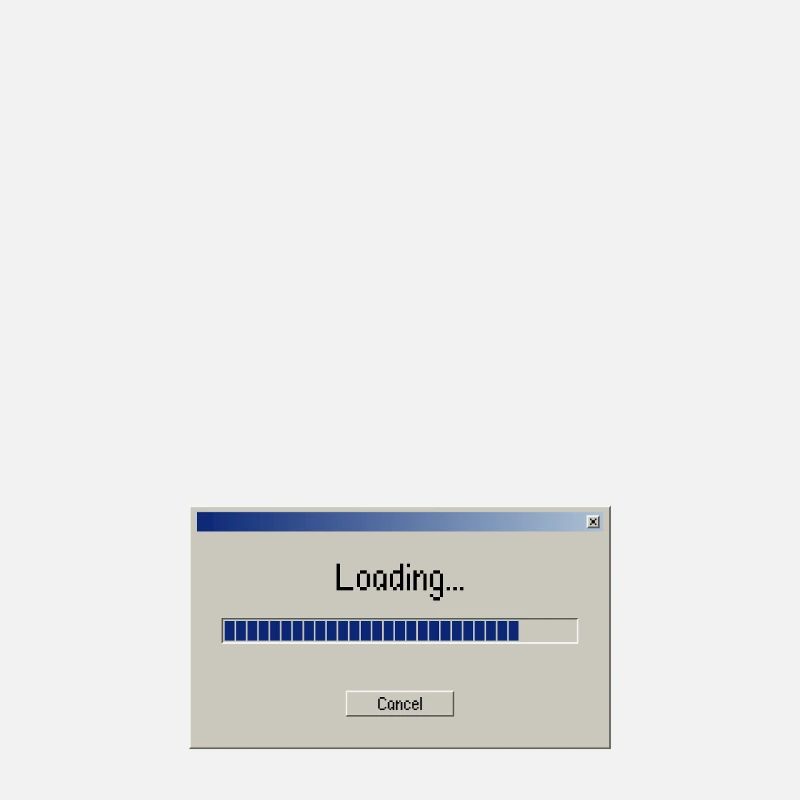 Work in progress – Loading bar - Travail bureau