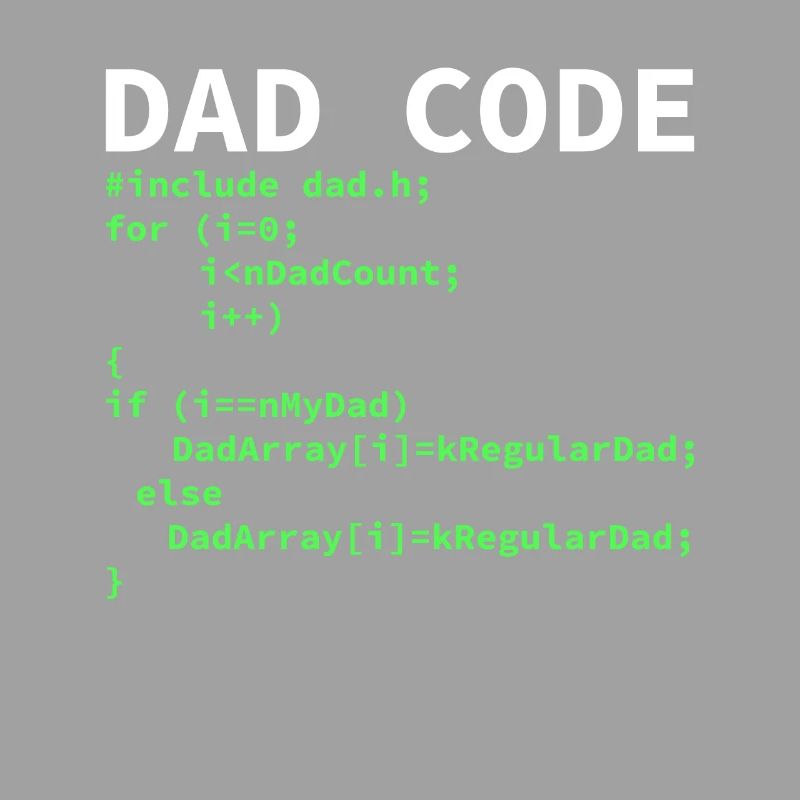Développeur Coder Programmeur Papa