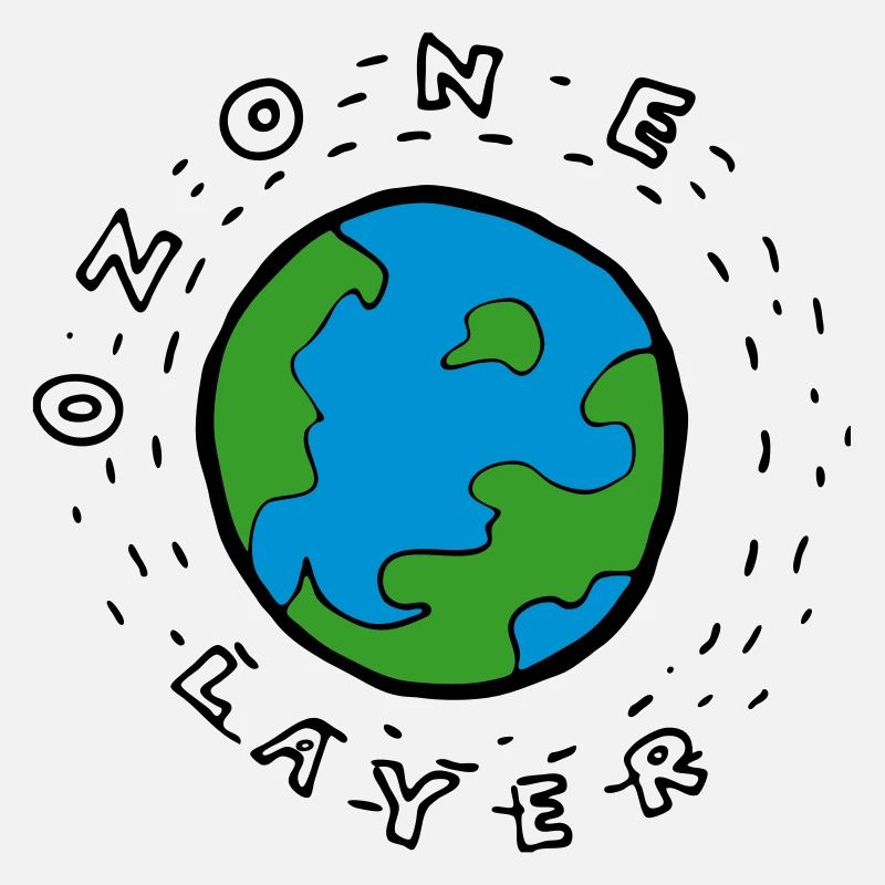 Earth's Ozone Layer Drawing