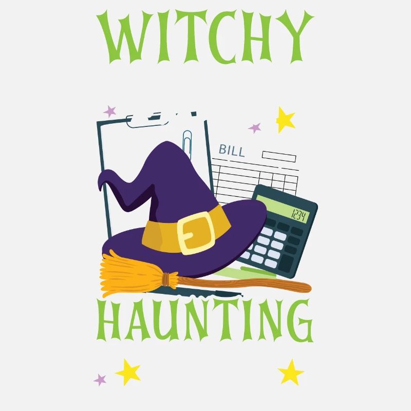 Witch Math Haunted Path Comptable Halloween