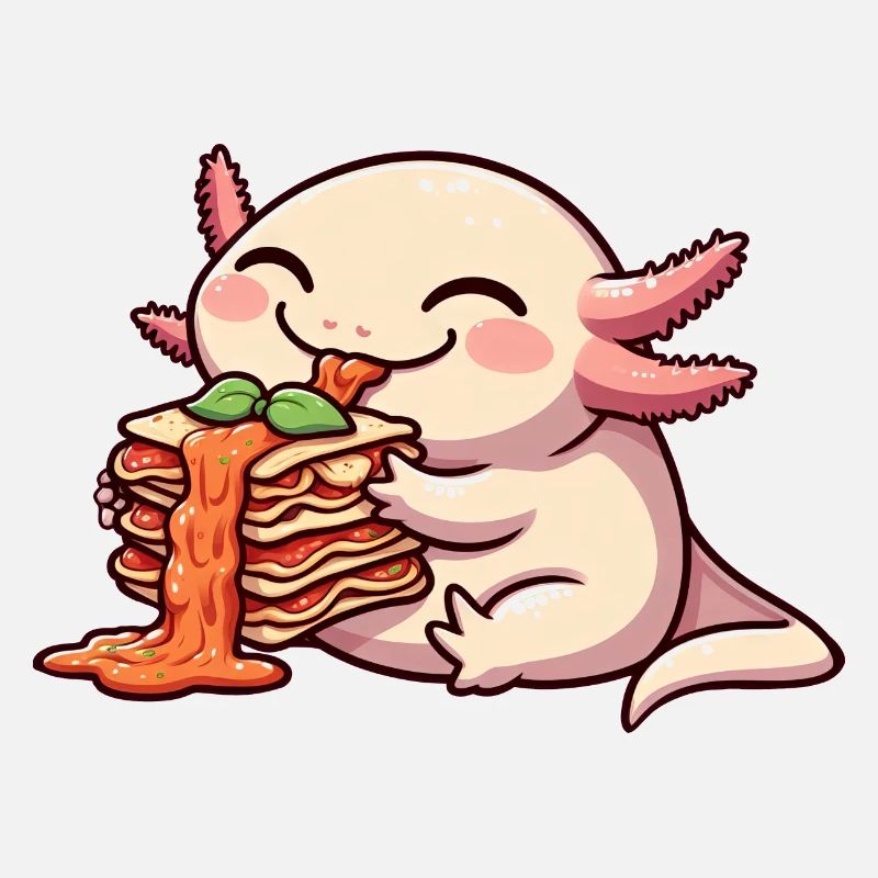 Axolotl Eats Lasagna Comic