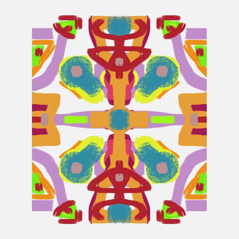Geometric folk pattern