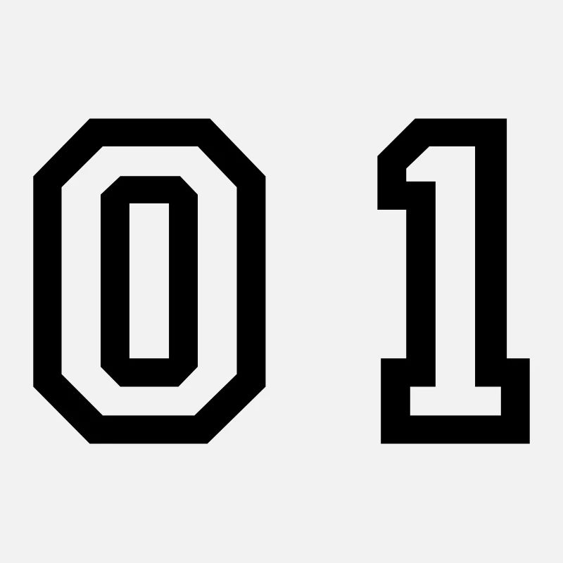 number - 01 - zero one