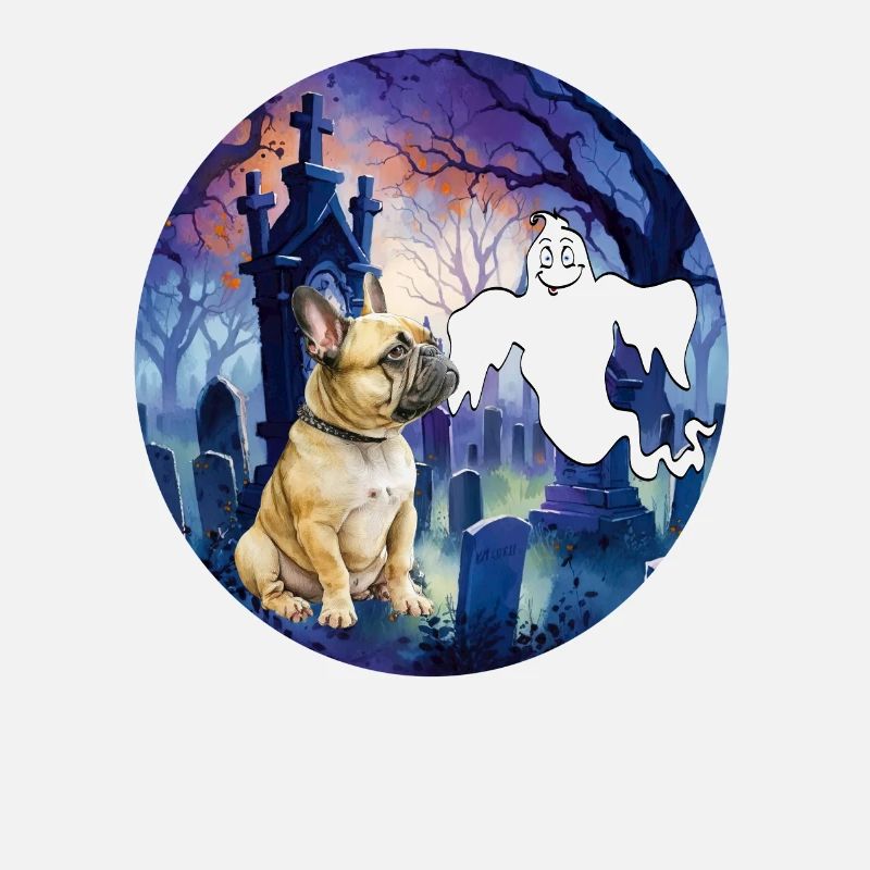 Dog in the graveyard