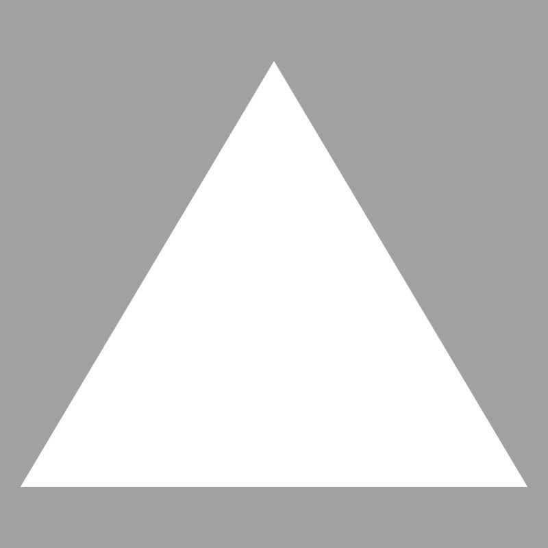 Triangle White Shape Math Gift Idea