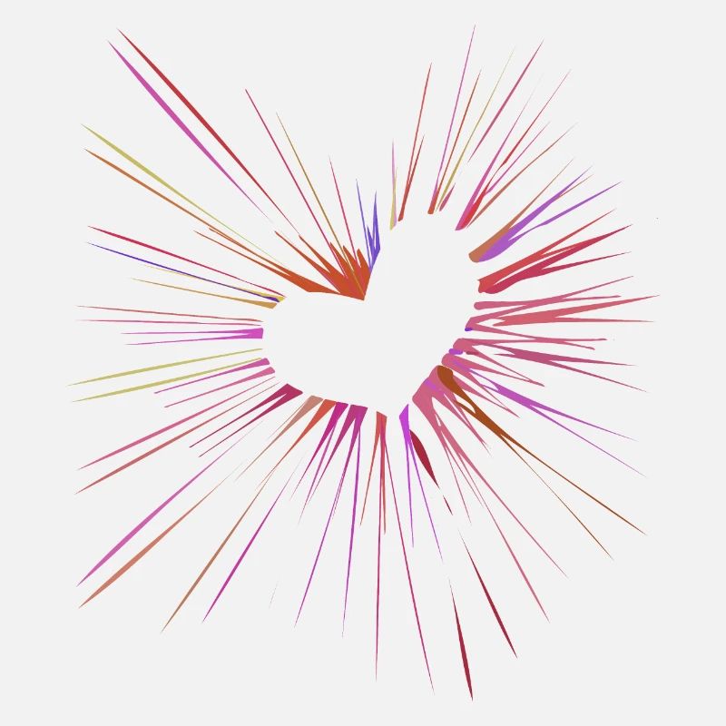 coeur supernova - explosion de couleur