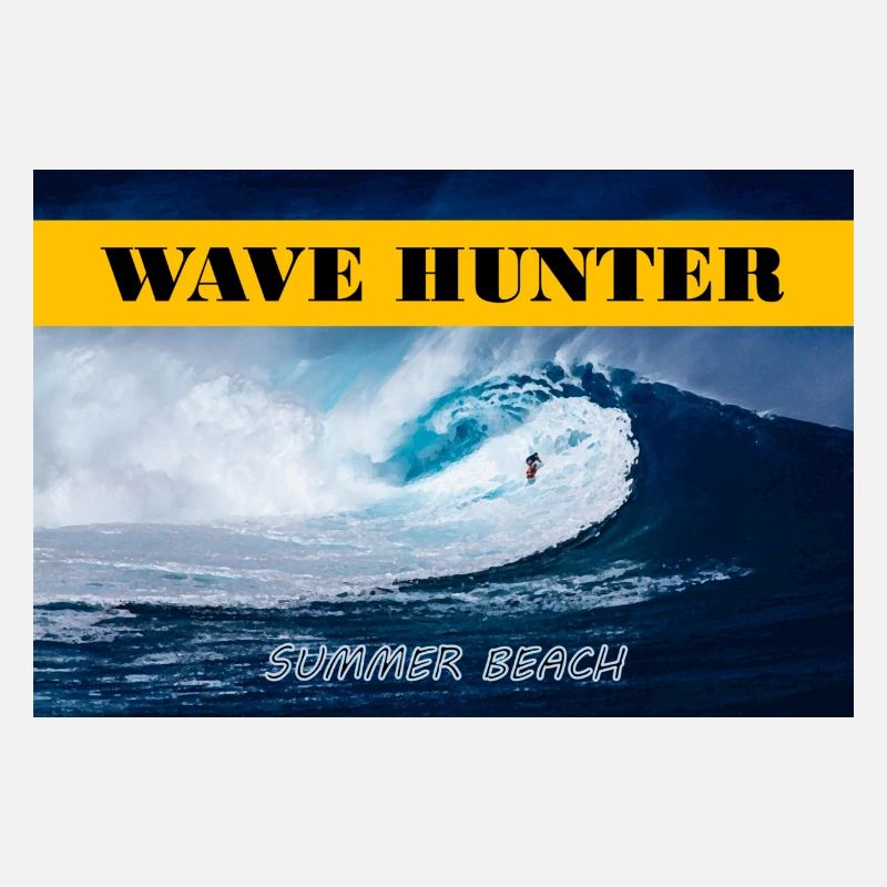 T-Shirt Ozean Wave Hunter Summer Beach