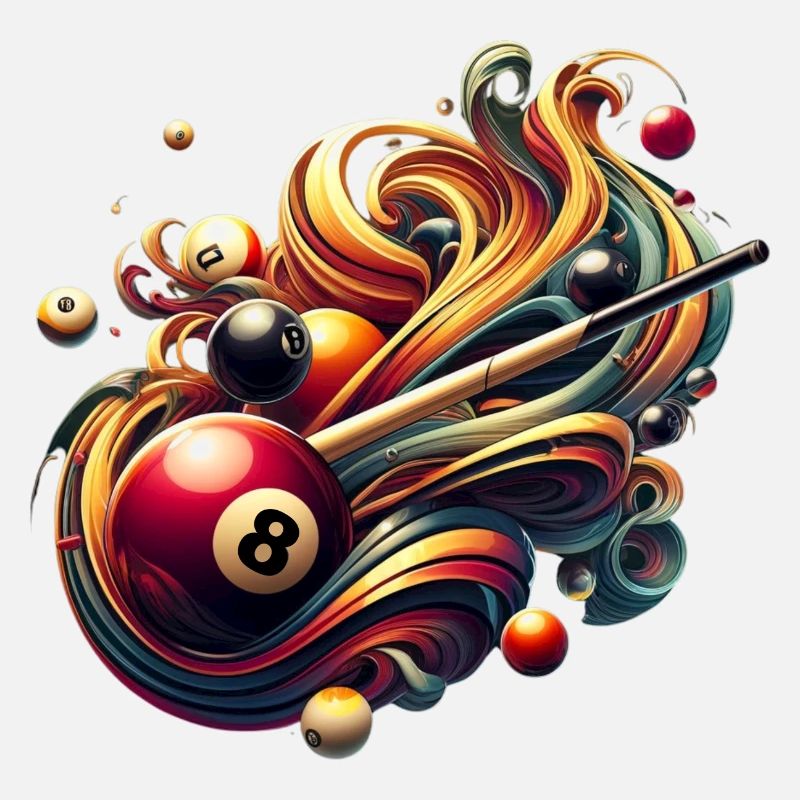 Billard Billardtisch 8er Ball Snooker Queue