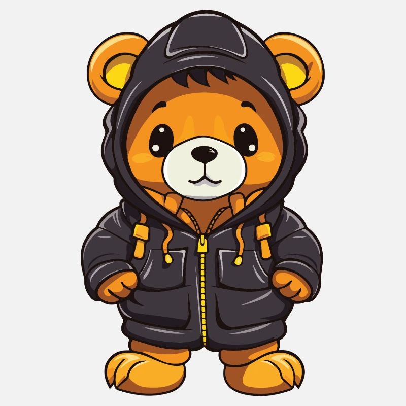Bear Winter Comic Cute