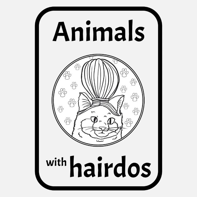 Chat avec coiffure