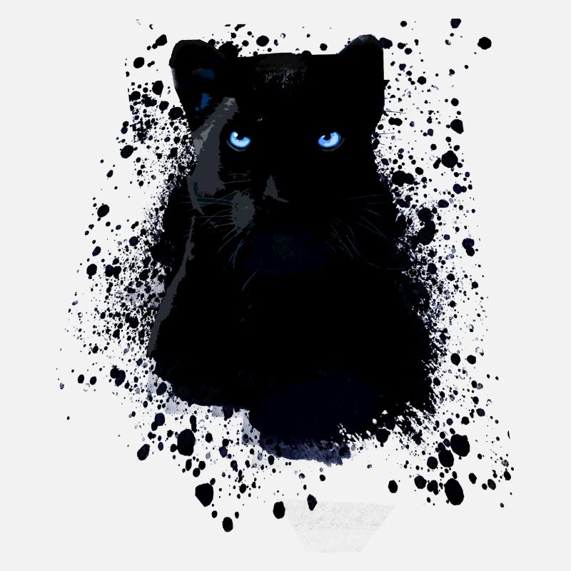 panthère noire, panthère, chat, emo, punk, graffiti
