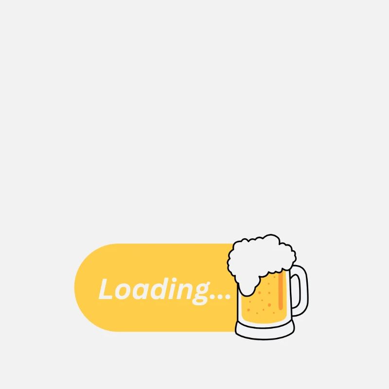 Vacation Mode On – Beer with loading bar (light)