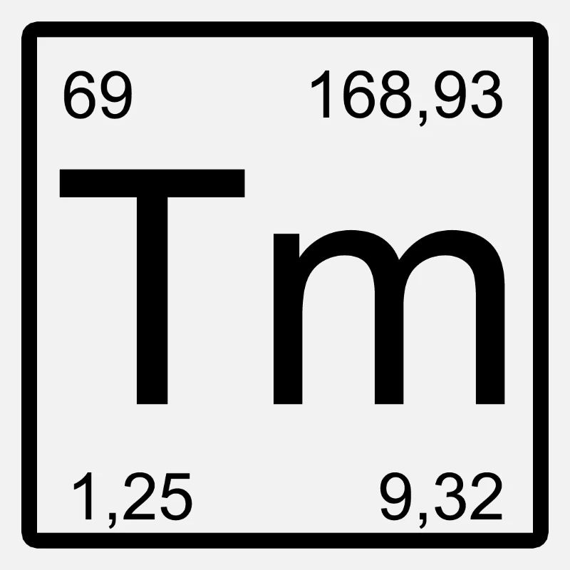 Conception des éléments de thulium