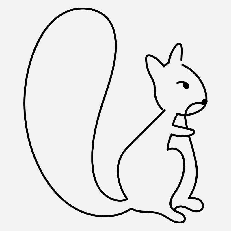 Chipmunk Sketch Waldtier Süßes Eichhörnchen