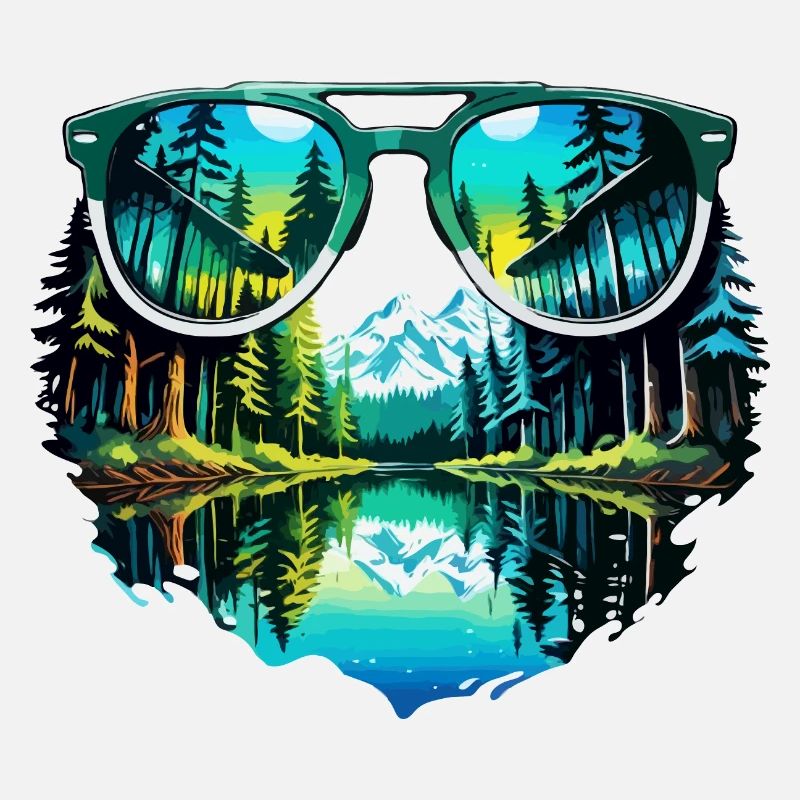 Sunglasses / Reflection / Forest / Reflection
