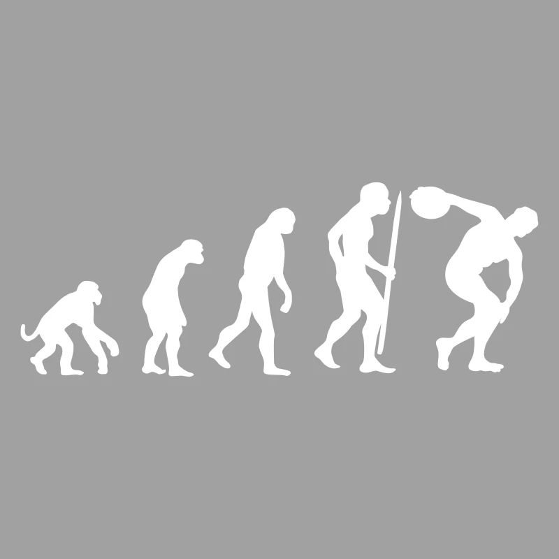 Evolution discus throw Athlete discus thrower