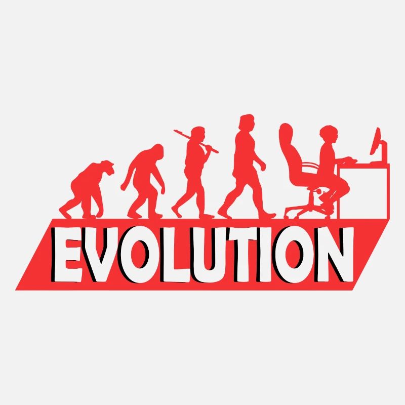 Computer Nerd Programmierer Evolution witzige