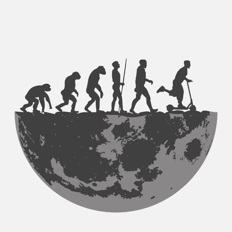 Pedal Scooter E-Scooter Scooter Électrique Evolution Moon