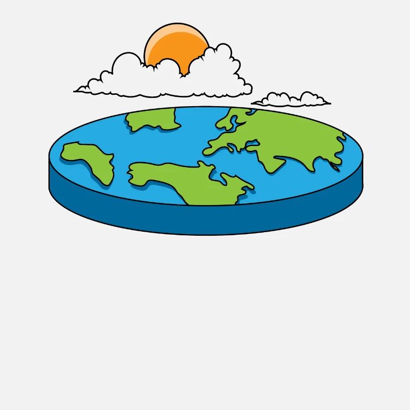 Flat earth globe sphere disk planet gift