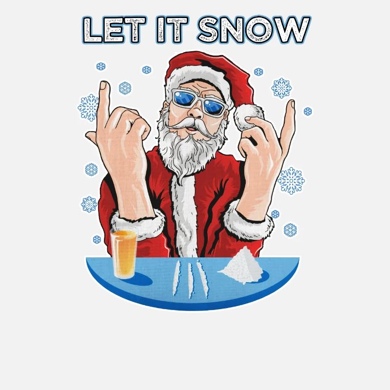 Let it snow Cocaine Ugly Christmas Pull