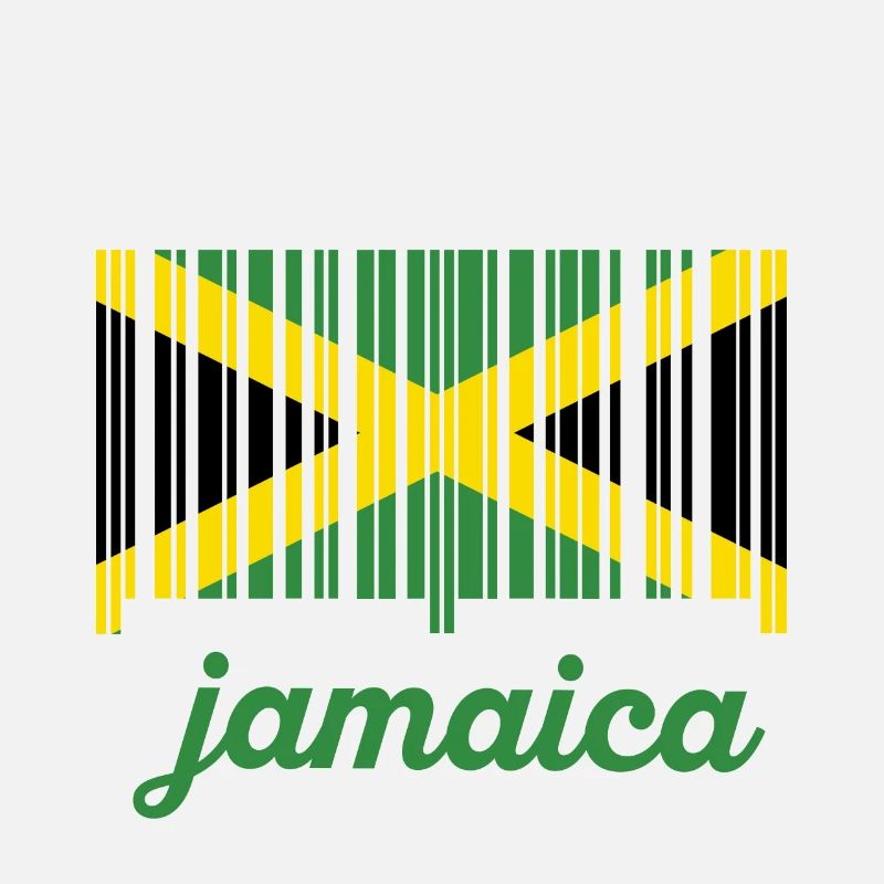 Drapeau Jamaïque code à barres