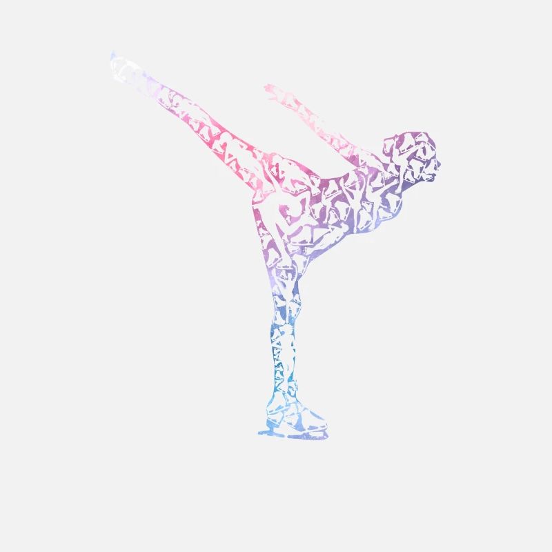 Eislaufen Eiskunstläuferin Silhouette Mädchen
