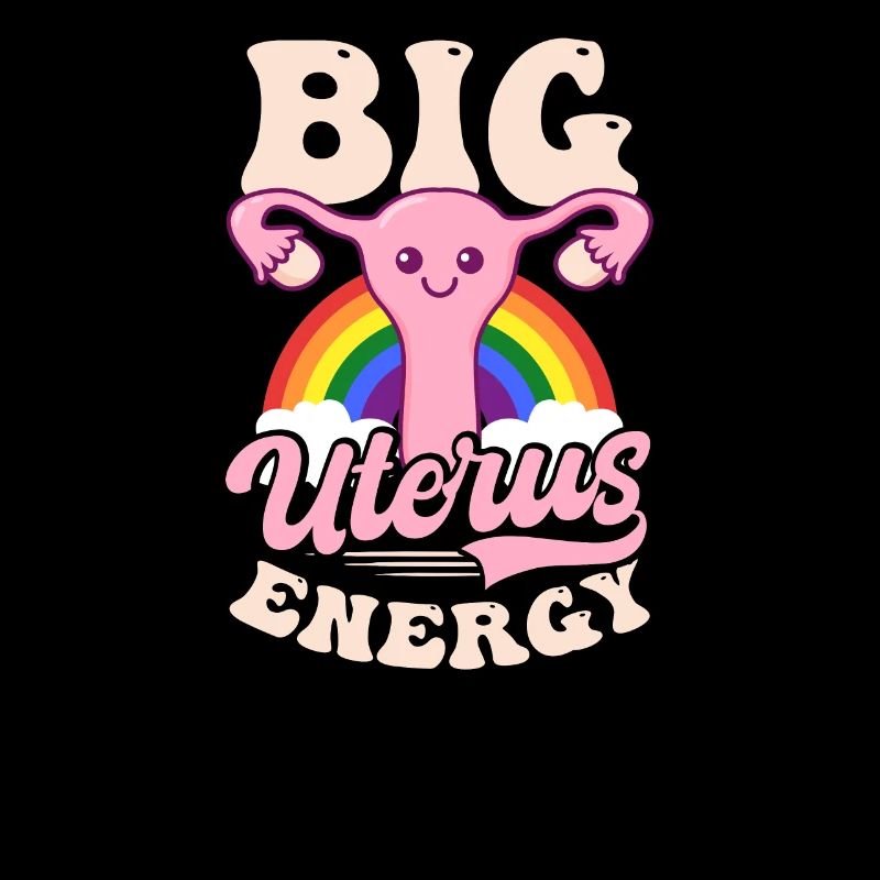 Roe v Wade Pro Choice Große Gebärmutter Energie Regenbogen