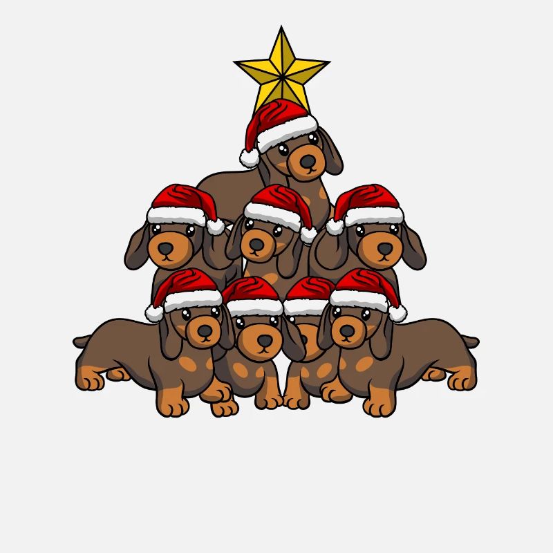 Arbre de Noël teckel