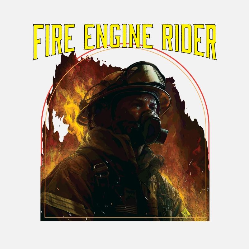 Fire Engine Rider Fire Rescue Firefighting