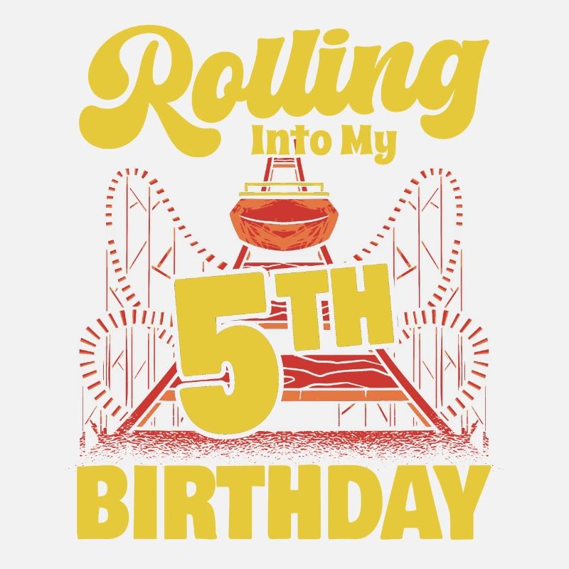 Rolling Into My 5th Birthday Amusement Park Roller