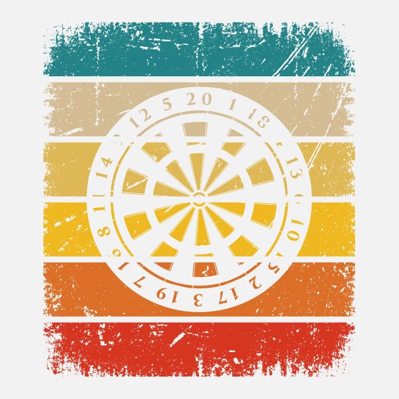 Retro Rectangle - Dartboard -