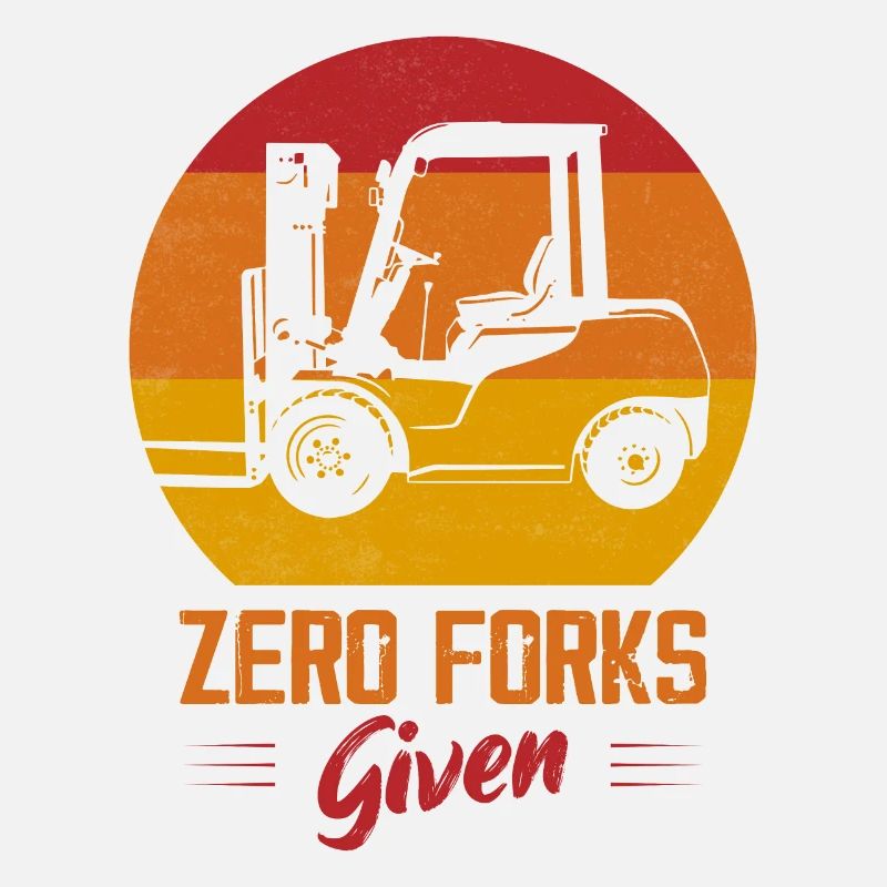 Zero Forks Given Forklift Forklifter Driver