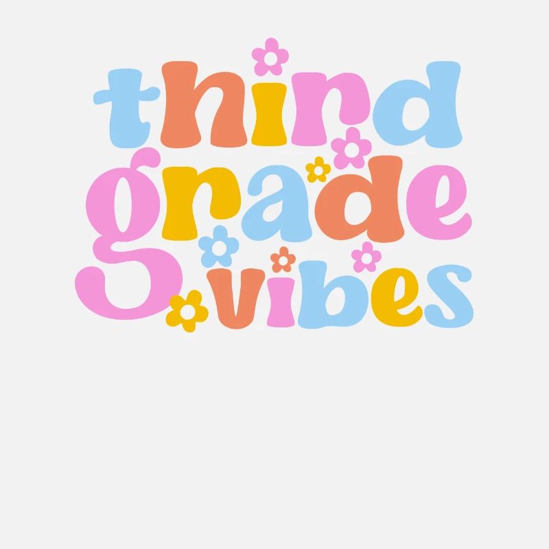 Third Grade Vibes Third Grade Team Retro 100