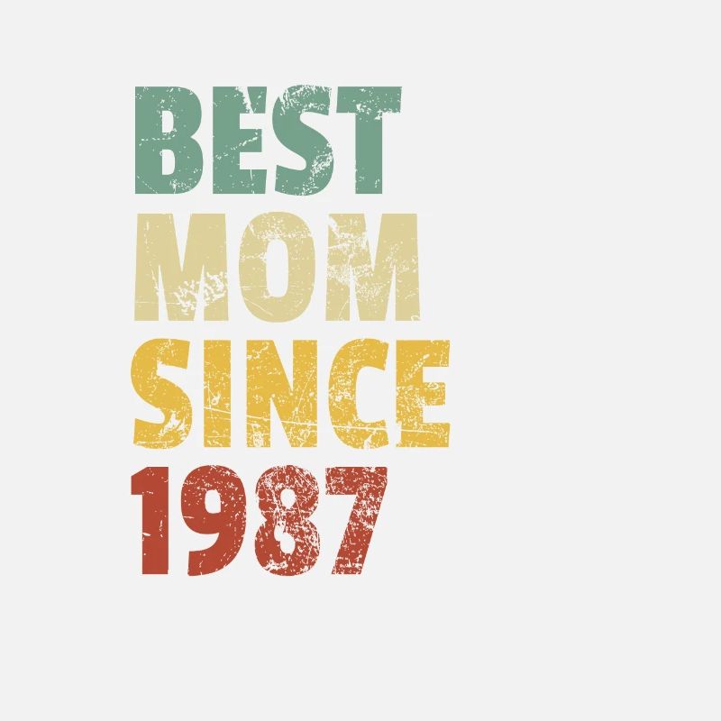 Beste Mutter seit 1987 Muttertags-Slogan-Zitat