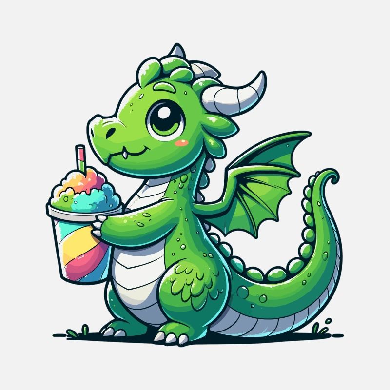 Drache mit Matsch-Eis